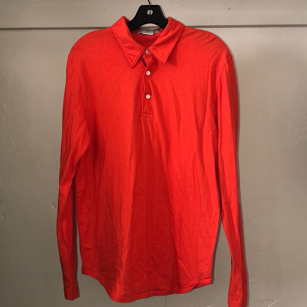 J Crew Long Sleeve Polo